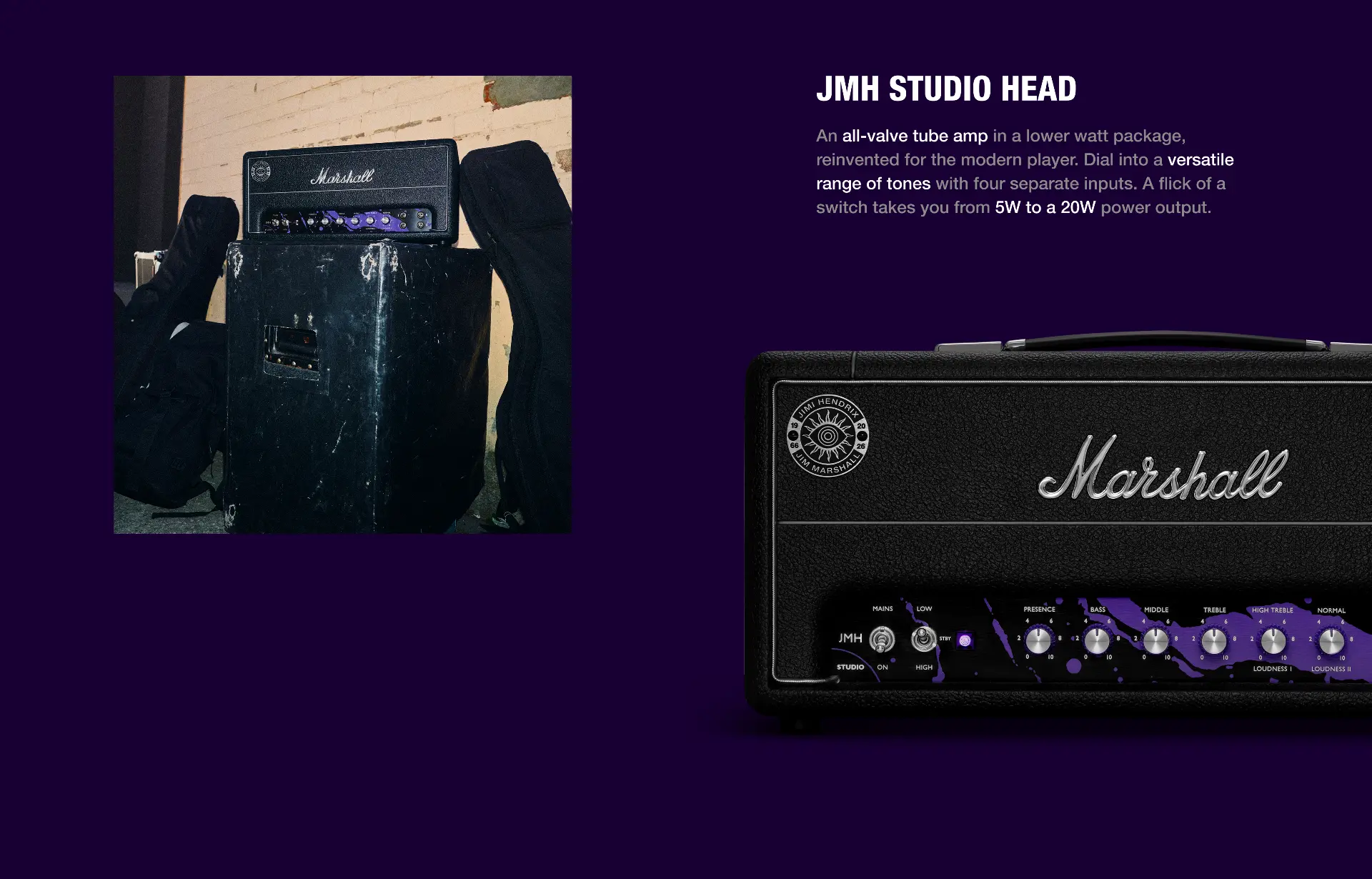 Marshall x Hendrix product page — section 4