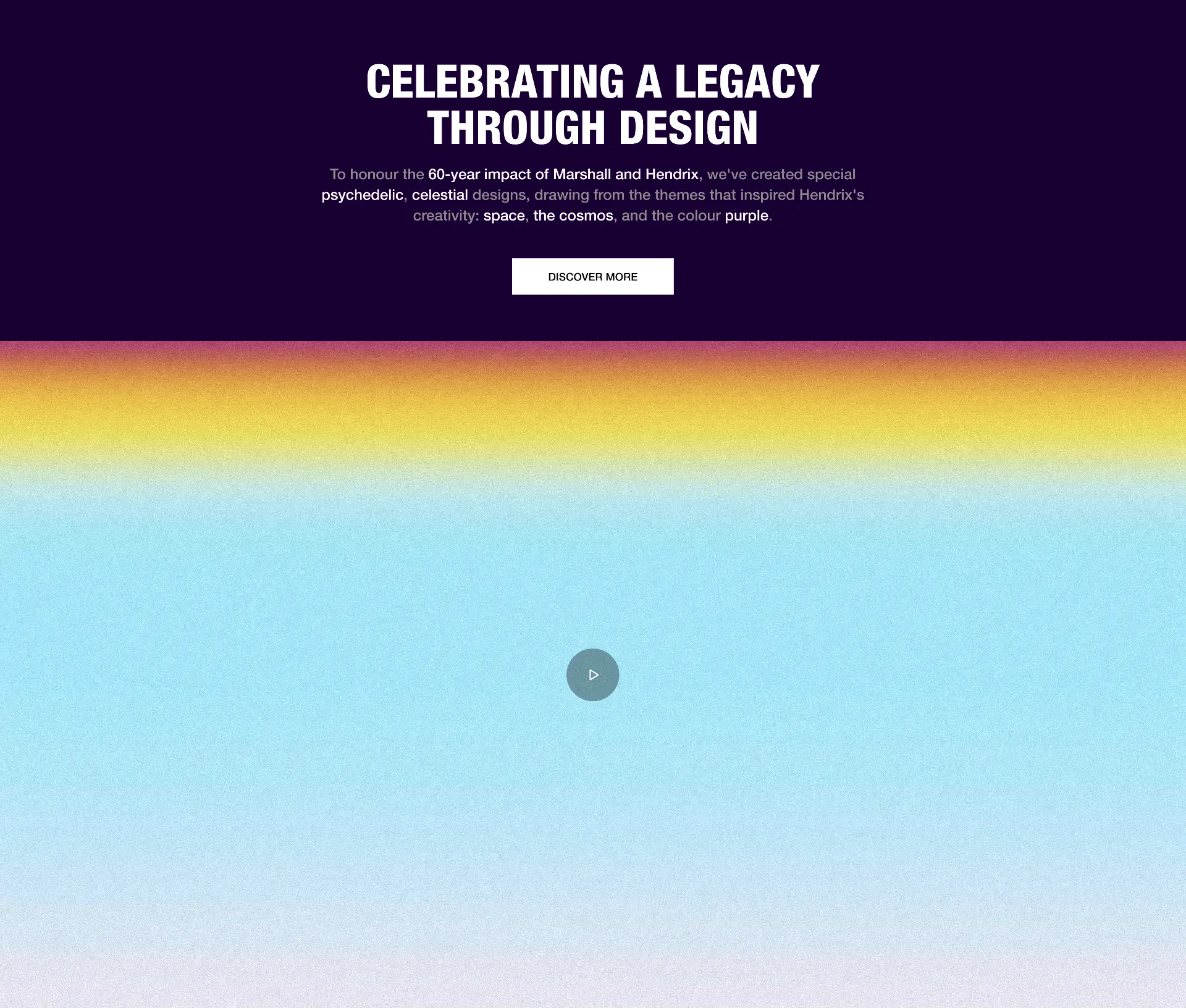 Marshall x Hendrix product page — section 2