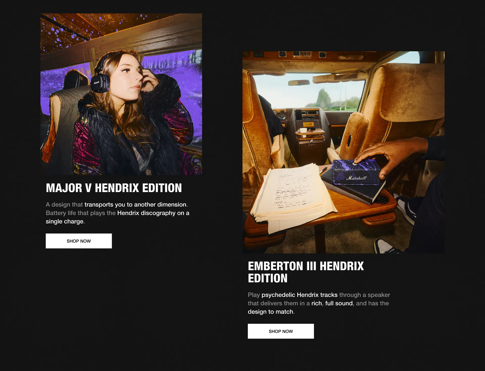 Marshall x Hendrix homepage tile 3