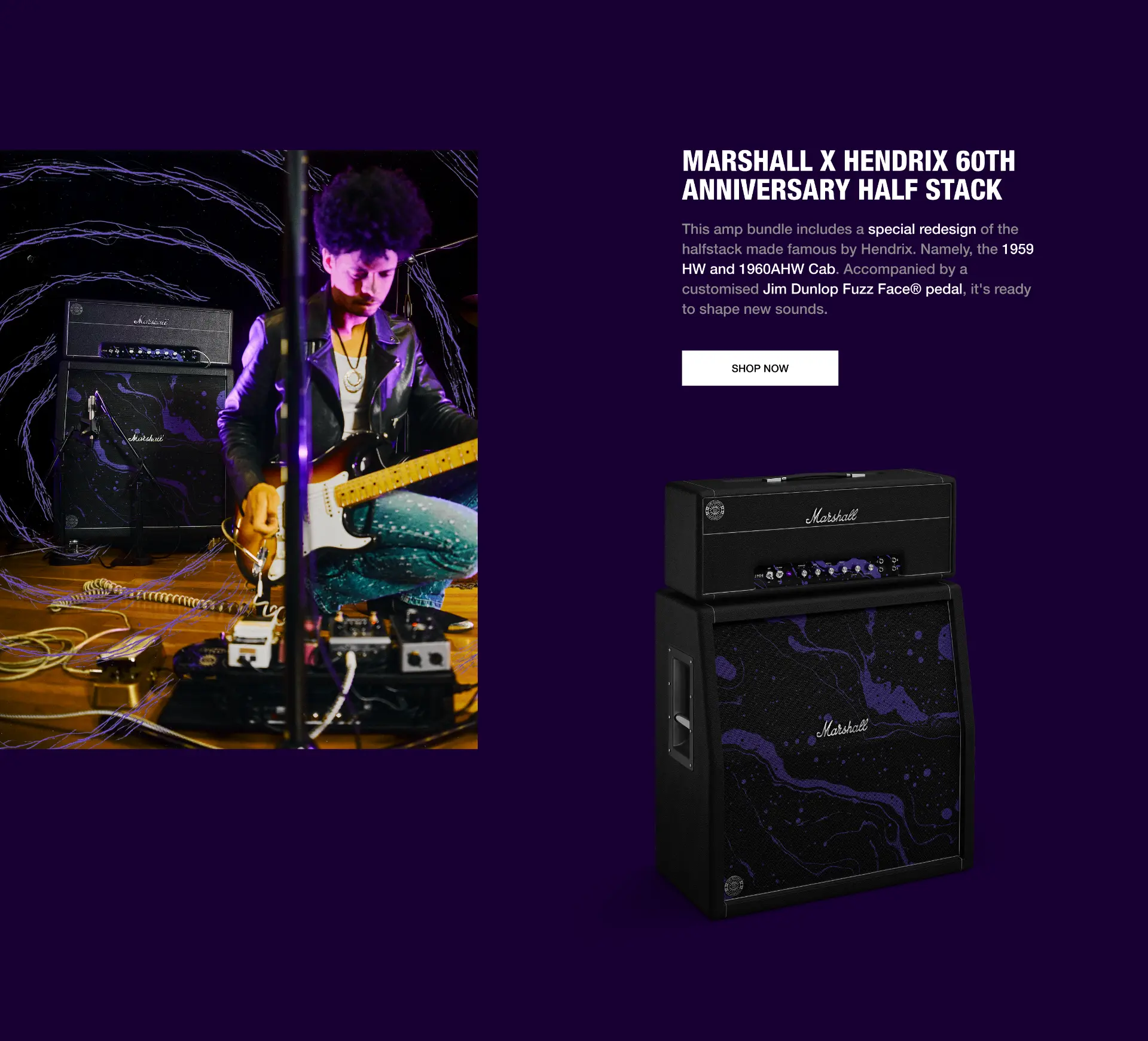 Marshall x Hendrix campaign page — section 5